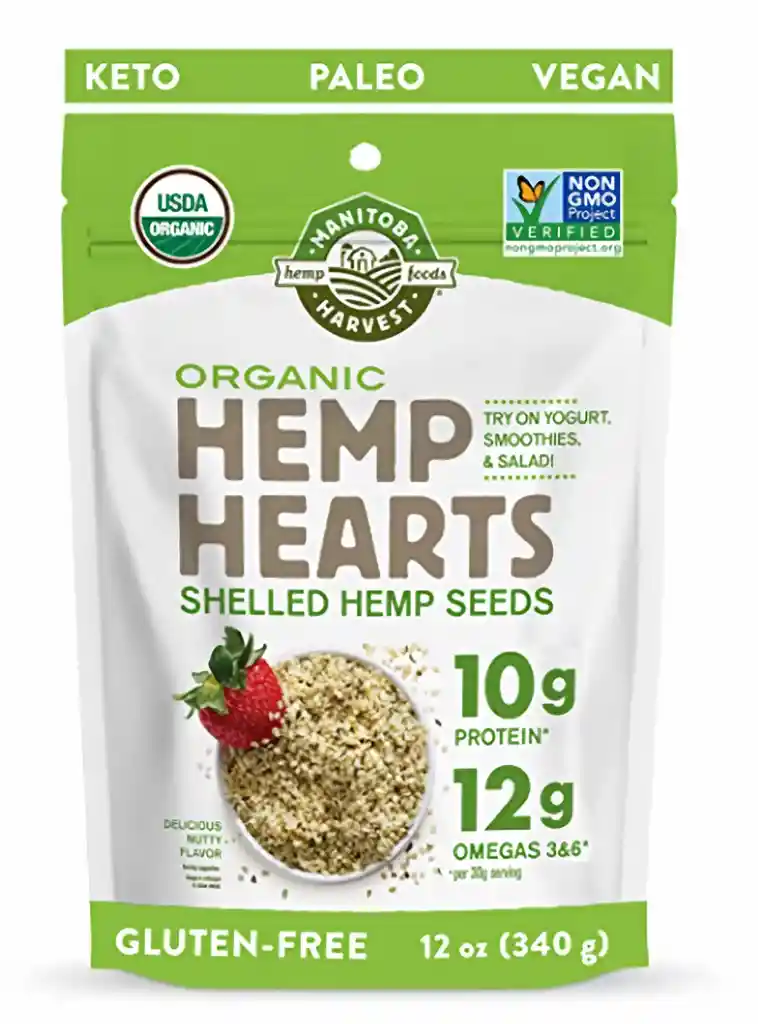 Manitoba Semilla de Cáñamo Sin Cáscara Hemp Herts Orgánico