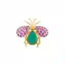 Senda Ear Cuff Abeja Real Verde y Fucsia