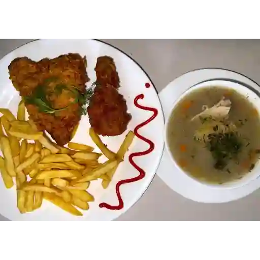 Pollo a la broaster