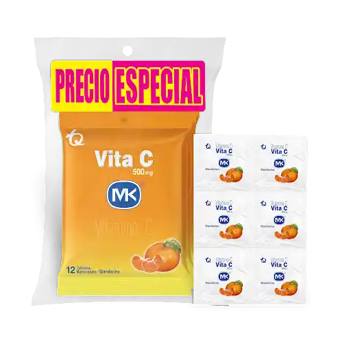 Mk Vita C Sabor Mandarina (500 mg)