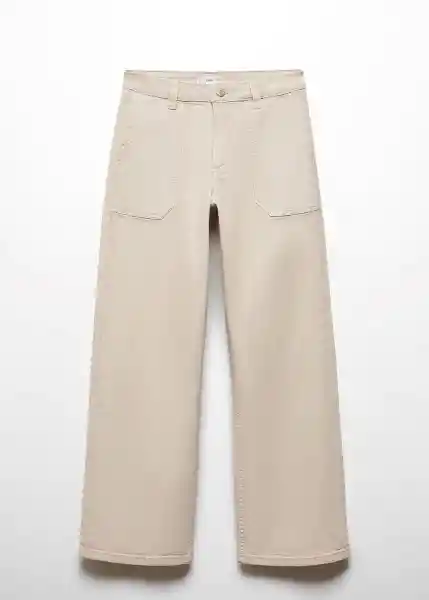 Jean Utility2 Beige Talla 21 Niñas Mango