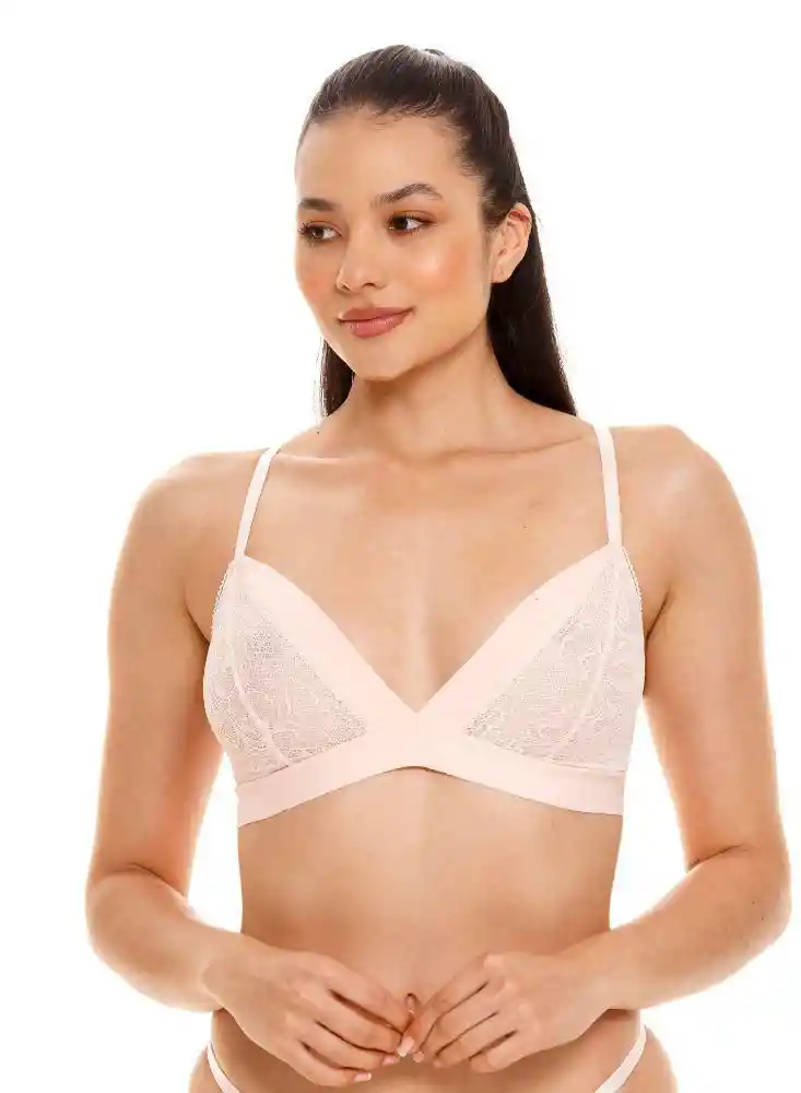 Bralette Tirangular Con Cargadera 36b-rosado