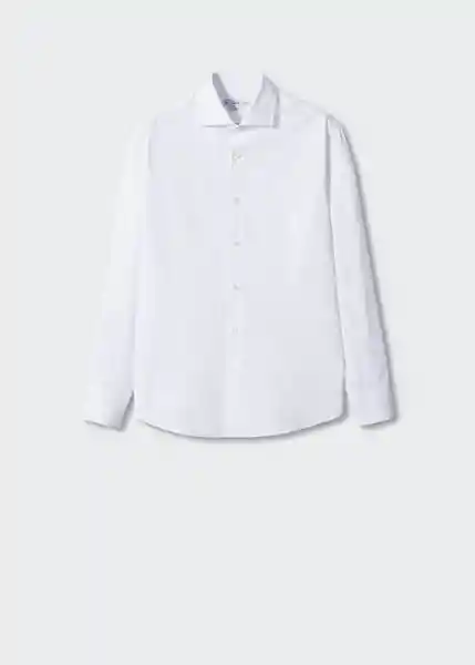 Camisa Italia Blanco Talla S Hombre Mango