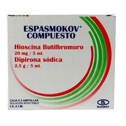 Espasmokov Compuesto Blaskov 20mg/ 5 Ml Solución Inyectable