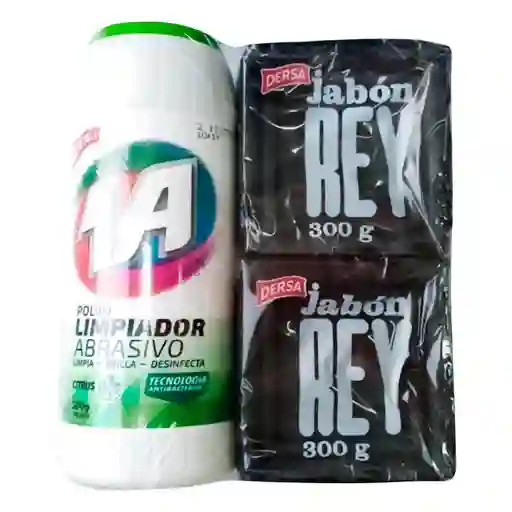 Of Polvo Limpiador + Jabon Rey 1a