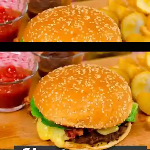 Hamburguesa sencilla en combo