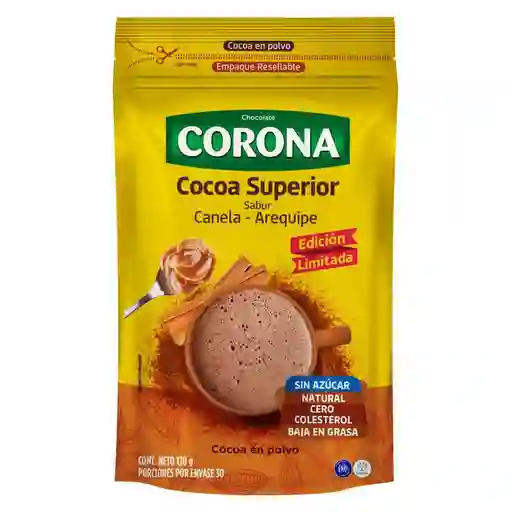 Corona Chocolate en Polvo Sabor Canela Arequipe