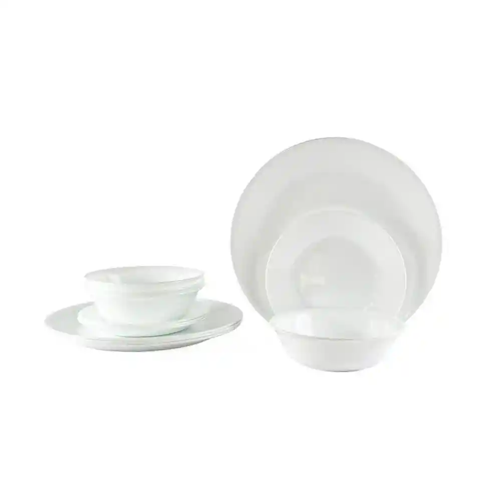 Vajilla White 2 Puestos 6 Pz Corelle 6003905 60038876003893(6pc)