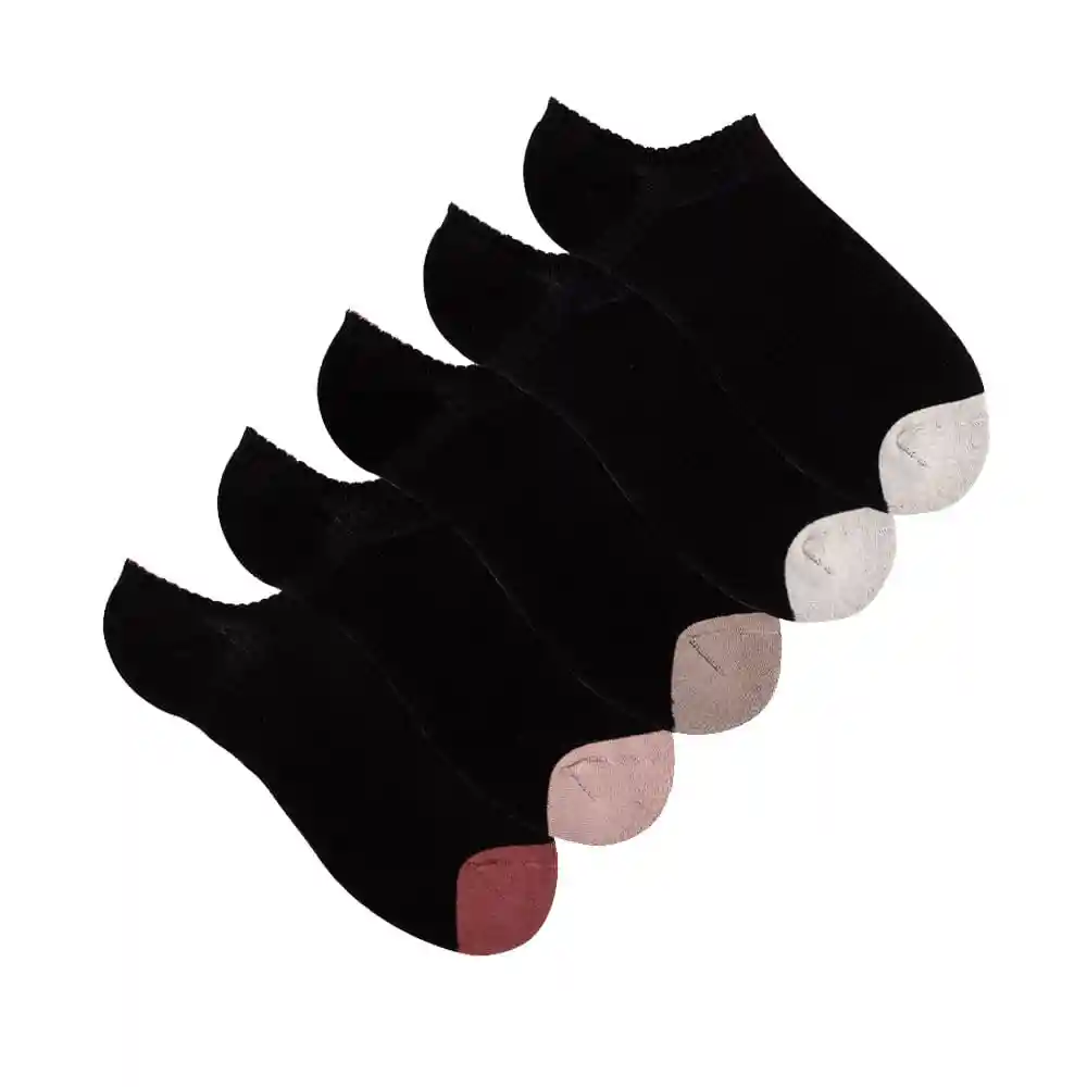 Medias Deportivas Tobilleras Femenino Score X5 Punto Blanco Talla 9-11