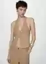 Top Tartufo Marrón Talla S Mujer Mango