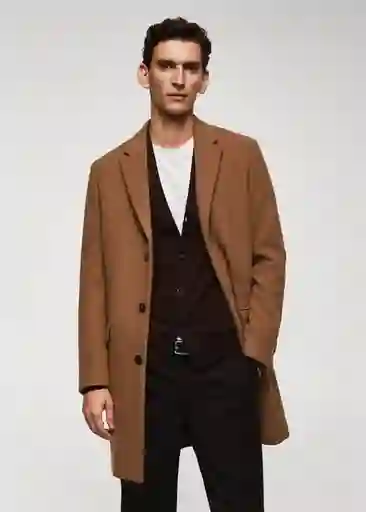 Abrigo Arizona Camel Talla XL Hombre Mango