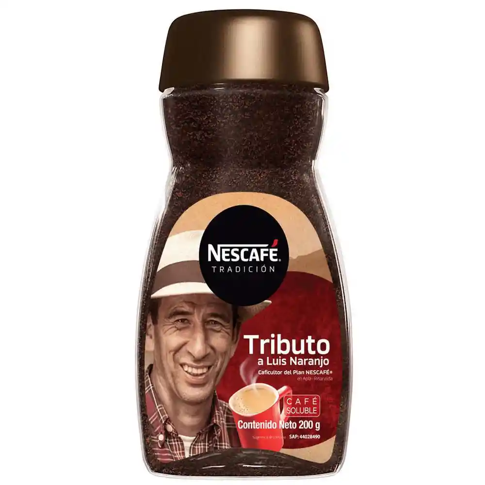Café instantaneo NESCAFÉ Tradición frasco x 200gr