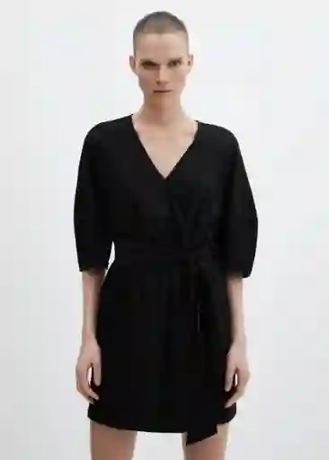 Vestido Wally Negro Talla L Mujer Mango