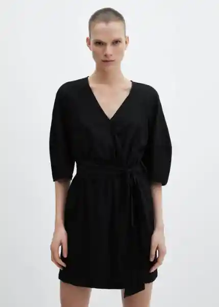 Vestido Wally Negro Talla L Mujer Mango