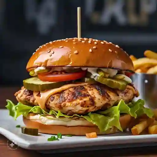 Hamburguesa de la Casa Prados Pechuga