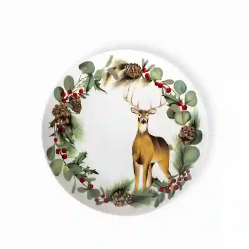 Set Plato Principal Navidad Silvestre 25 cm Ambiente Gourmet