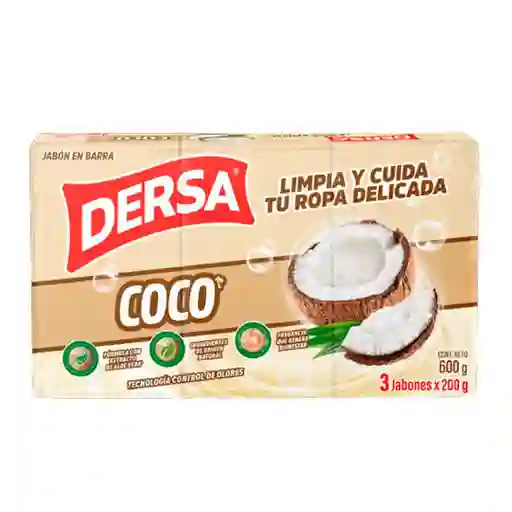 Jabón Barra Coco Dersa