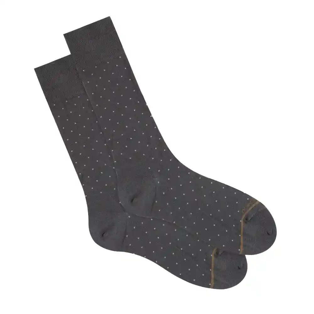 Medias Formales Largo Masculino Mercerizado Clásico Punto Blanco Talla 10-12
