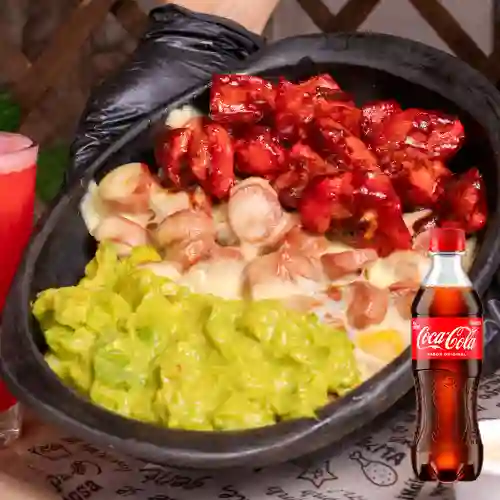 Combo Salchipapa Braseada + Coca Cola Original 400 ml