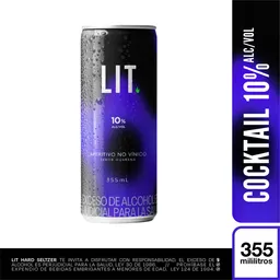 Lit Hard Seltzer Cóctel Azul