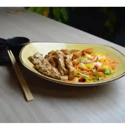 Pollo con Ensalada de Pollo