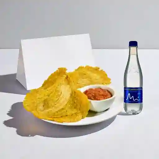 Tostones c/ Guacamole&Hogao +Manantial S/gas 600ML