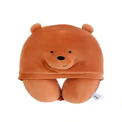 Miniso Almohada Para Viaje Con Capucha Grizzly we Bare Bears