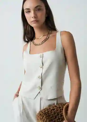 Camisa Gussi Mujer Crudo Ballueca Claro T S 412G371 Naf Naf