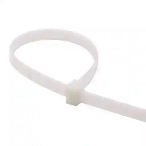 100 Amarres Cinchos Plásticos 10 Cm Fulgore Blancos Fulgore