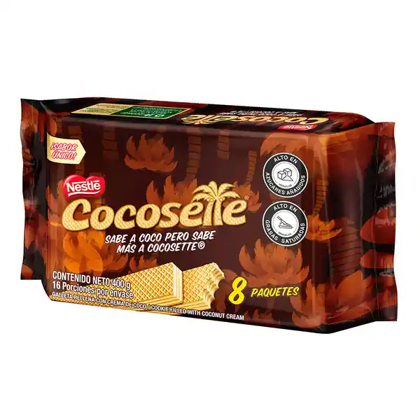 Cocosette Galleta Wafer Rellena con Crema de Coco