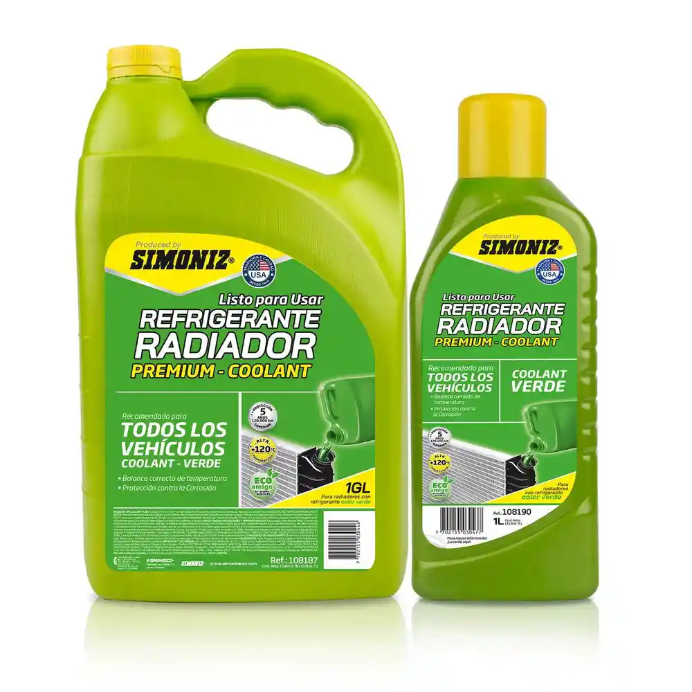 Pack Refrigerante Radiador Gl+ Verde Price Simoniz 209005