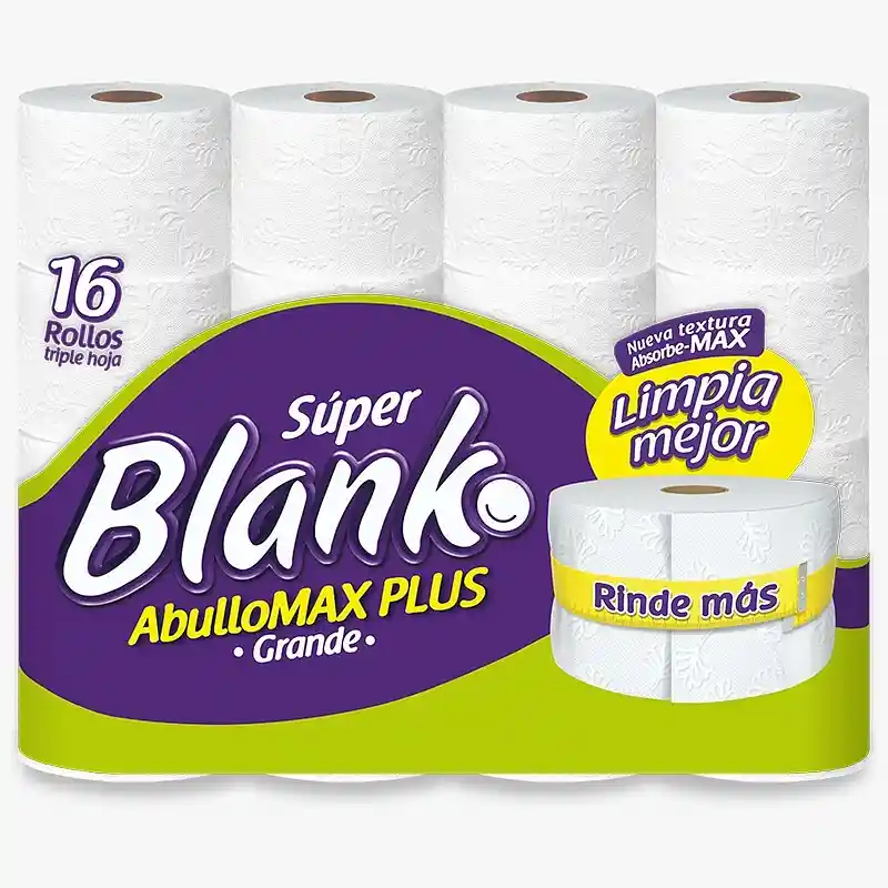 Super Blanko Papel Higiénico Abullonado