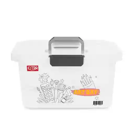 Caja Organizadora Colorear Gris Estra 4-1052303