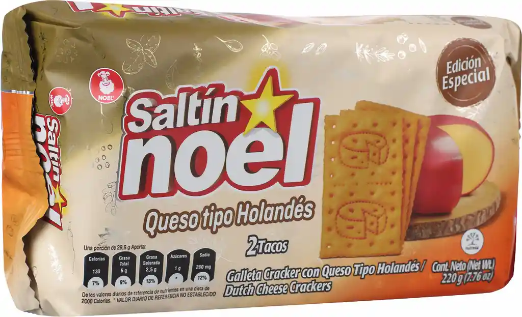 Saltin Noel Galletas Crackers De Queso Holandes
