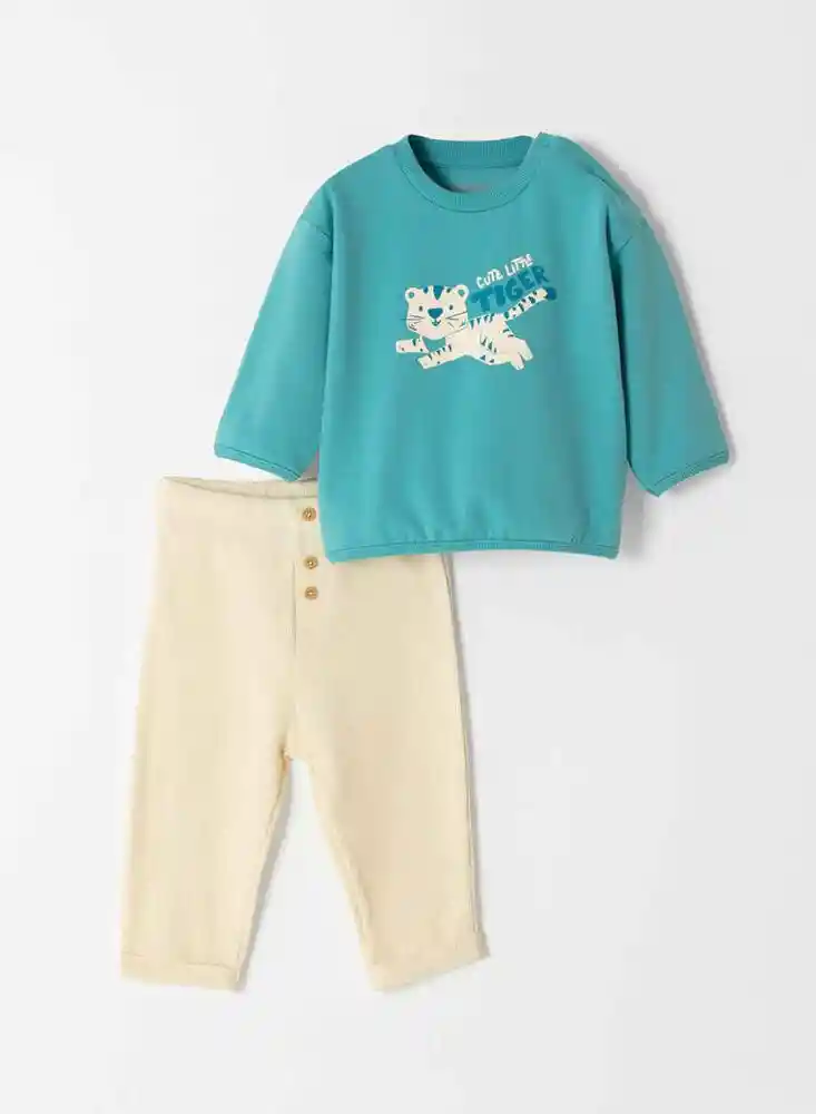 Conjunto Conjunto 9/12meses-azul