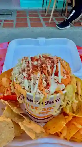 Esquite maruchan volcán