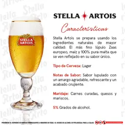 Stella Artois Cerveza Rubia Lager