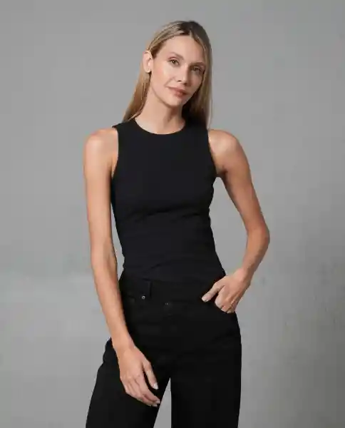 Camiseta Mujer Negro S 202G007_NEG194004 Rifle