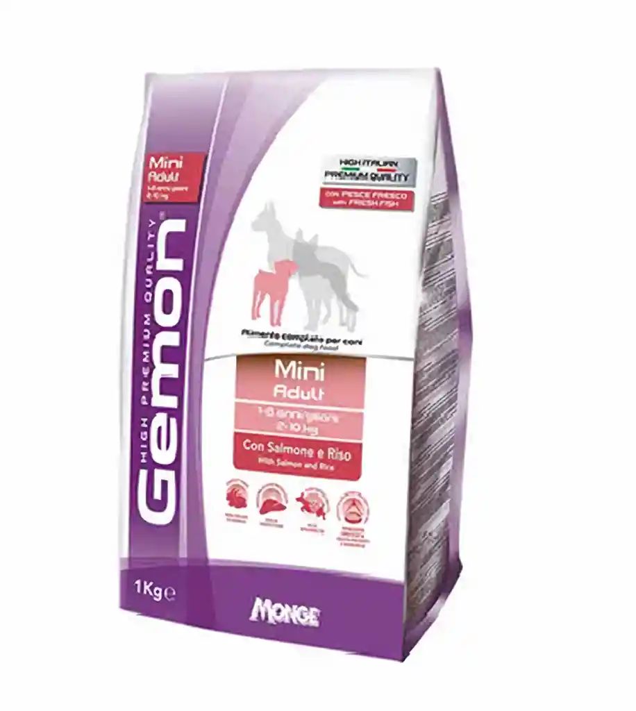 Gemon Dog Mini Adult Salmon and Rice 3 Kg