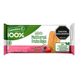 Colombina 100% Galletas Multicereal Sabor a Frutos Rojos