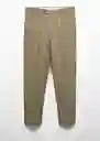 Pantalón Amalfip Khaki Talla 36 Hombre Mango