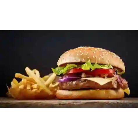 Hamburguesa Mor con Papas