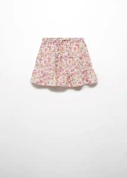 Falda Lulu Rosa Talla 10 Niñas Mango