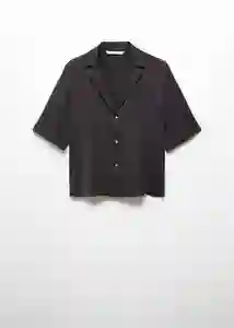 Camisa Sassa Negro Talla S Mujer Mango