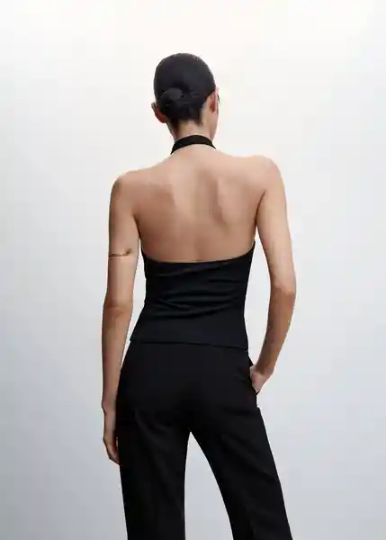 Top Cheryl Negro Talla S Mujer Mango