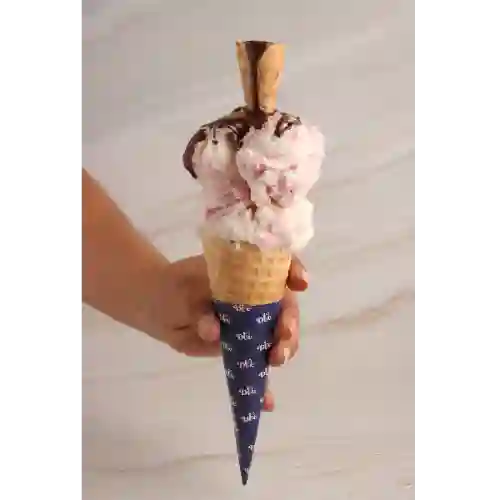 Helado Doble y Mini Cono