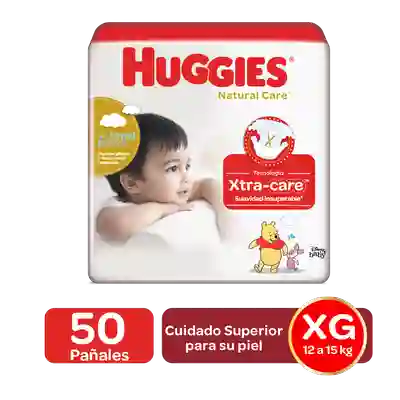 Huggies Pañales para Bebé Cuidado Puro y Natural Talla Xg