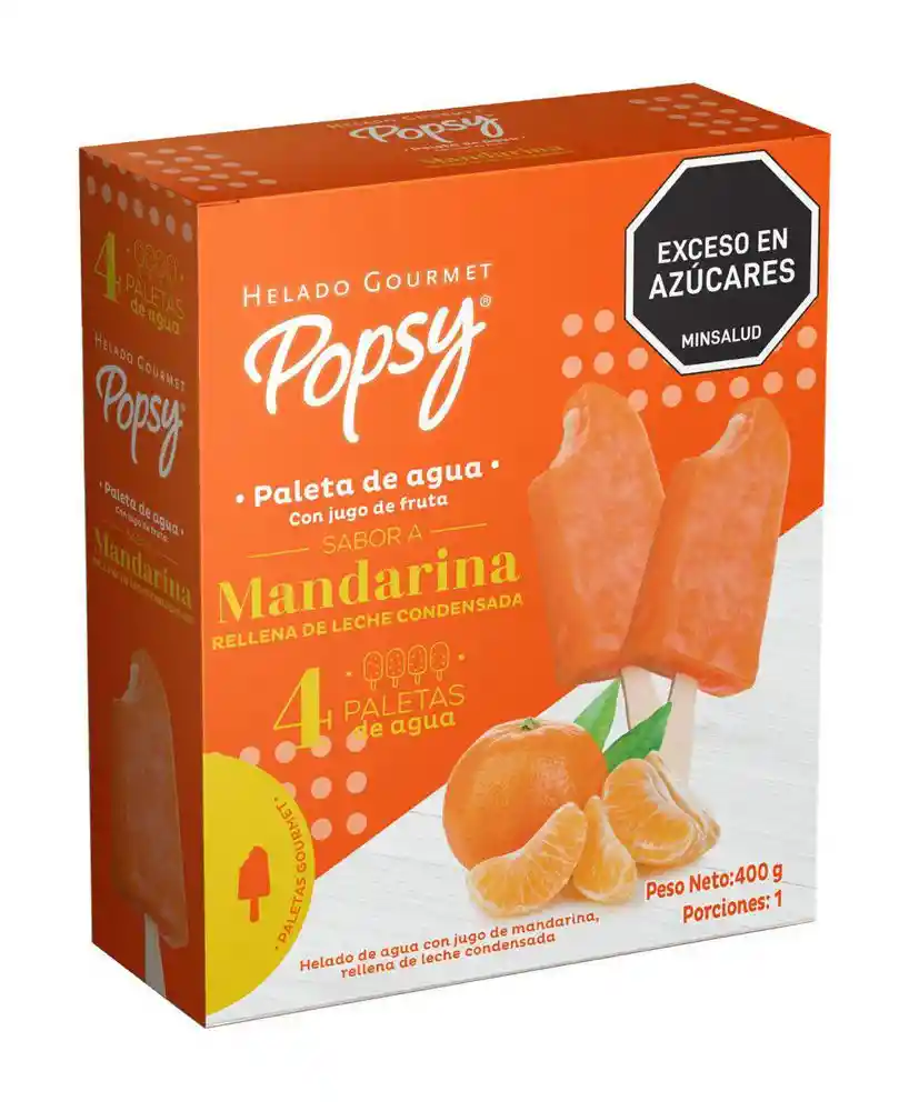 Multipack Paleta Agua Mandarina 440 g