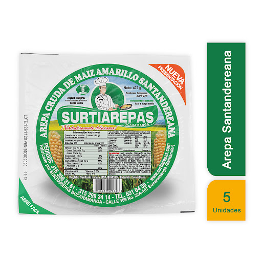 Arepa Santandereana Surtiarepas Paquete
