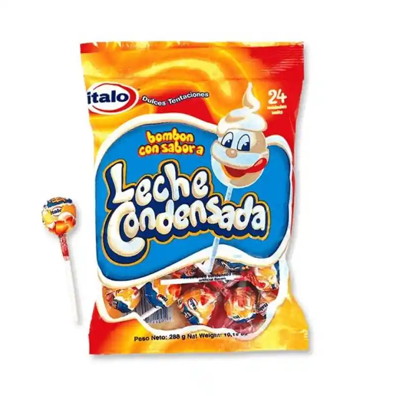 Italo Chupeta con Sabor a Leche Condensada
